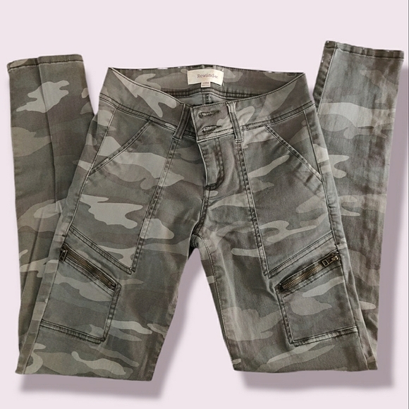 Rewind Utility Jeggings Juniors Size 1/25W - Picture 2 of 13